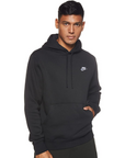 Nike Felpa da uomo con cappuccio Club Over The Head BV2654 010 black