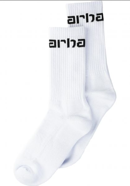 Carhartt Socks media altezza I029422 8 white-black