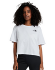 The North Face maglietta manica corta da donna Cropped Simple Dome NF0A4SYCFN41 bianco