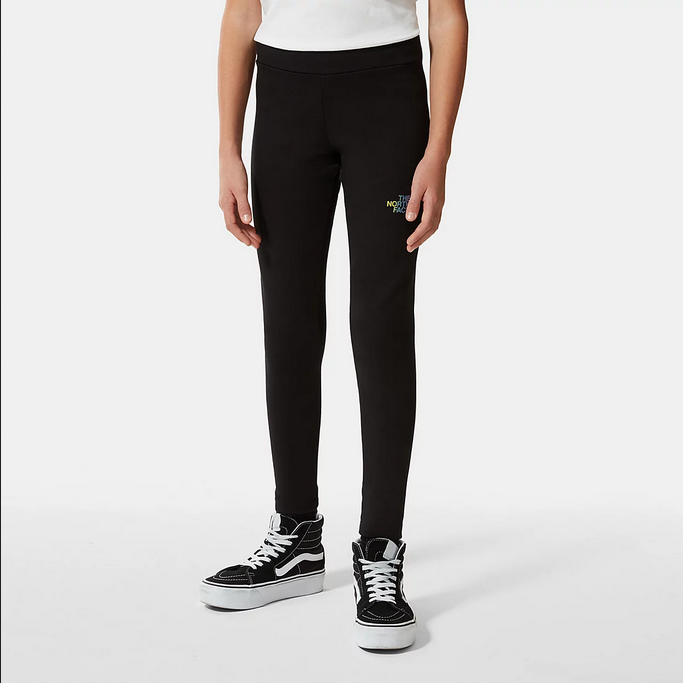 The North Face pantalone sportivo da ragazza Legging Graphic NF0A7R1RWZY1 nero multicolore
