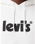 Levis Felpa con Cappuccio Graphic 384790078 white