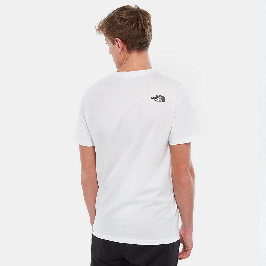 The North Face T-shirt maniche corte da uomo Easy NF0A2TX3FN41 bianco