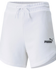 Puma pantaloncino sportivo da donna  Short Ess 5" High 848339 02 white