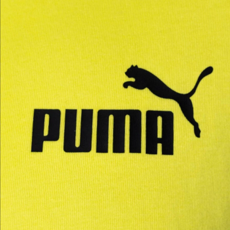 Puma maglietta manica corta Colorblock 847389 29 giallo limone-nero