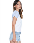Relish T-shirt manica corta da donna Sargenz RDP2201016022 bianco