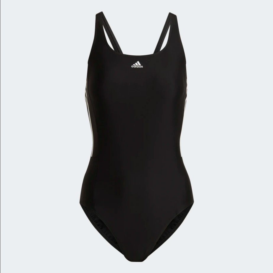 Adidas Costume per la piscina intero da donna 3S Mid Suit HD0403 nero