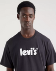 Levi's maglietta da uomo manica corta con vestibilità comoda 161430391 nero