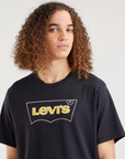 Levi's T-shirt Girocollo con Logo vestibilità comoda 161430474 caviar-black