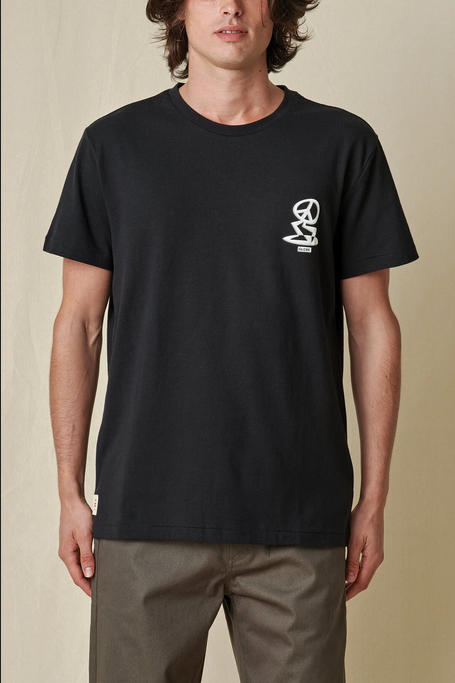 Globe t-shirt manica corta Peace Uomo Tee GB02241001 BLK black