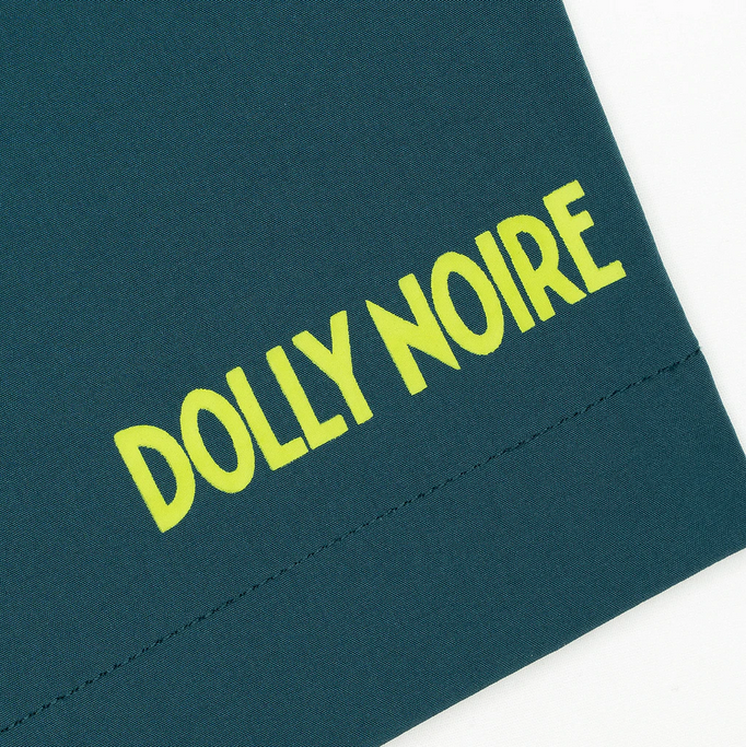 Dolly Noire costume da mare da uomo a pantaloncino Hexagon Logo ww127-wc-02 verde