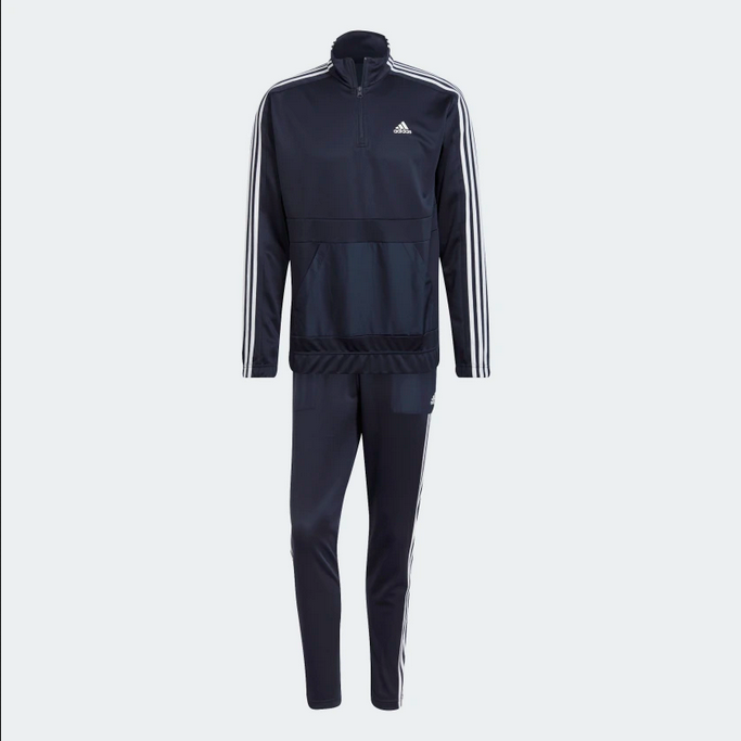 Adidas Tuta sportiva da uomo Aeroready Tricot Quarter Zip HE2232 blu
