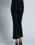 Relish Pantalone da donna NORY a vita alta crop con doppia zip RDA2207036036 1199 black