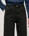 Pepe Jeans Pantalone jeans da donna a vita alta largo Lexa Sky Wide Fit High PL204162XF18 000 denim black