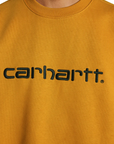 Carhartt felpa girocollo da uomo 1030229 10E ochre-dark navy
