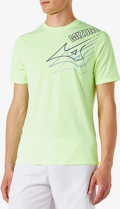 Mizuno maglietta manica corta da uomo per lo sport Core J2GA2057 37 verde limone