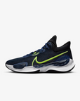 Nike scarpa da basket da uomo Renew Elevate 3 DD9304 005 nero-blu-bianco