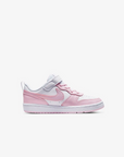 Nike scarpa sneakers da ragazza Court Borough Low 2 DQ0473 100 bianco rosa