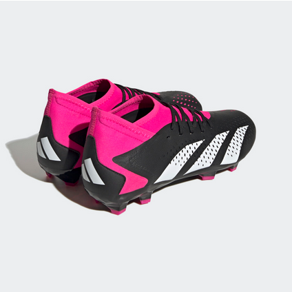Adidas scarpa da calcio da uomo Predator Accuracy.3 FG GW4589 nero bianco rosa