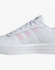 Adidas sneakers da donna con zeppa Court Platorm H06299 white