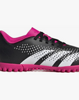 Adidas scarpa da Calcetto da ragazzo unisex Predator Accuracy.4 TF GW7085 nero-bianco-rosa