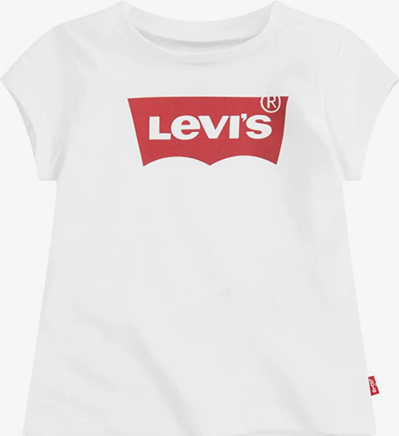 Levi&#39;s Kids T-shirt da ragazza manica corta Batwing Tee 4E4234-W5J white