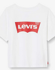 Levi's Kids maglietta da ragazza  LVG Light Bright Cropped Tee 4E0220 001 bianco