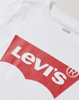 Levi's Kids maglietta da ragazza  LVG Light Bright Cropped Tee 4E0220 001 bianco