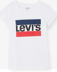 Levis Kid's T-shirt manica corta da ragazzi unisex Logo Tee 3E4900 4E4900 bianco
