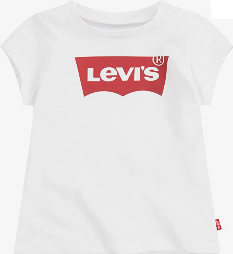 Levi&#39;s Kids T-shirt manica corta da ragazza Fur Puffer 3E4234-W5J white