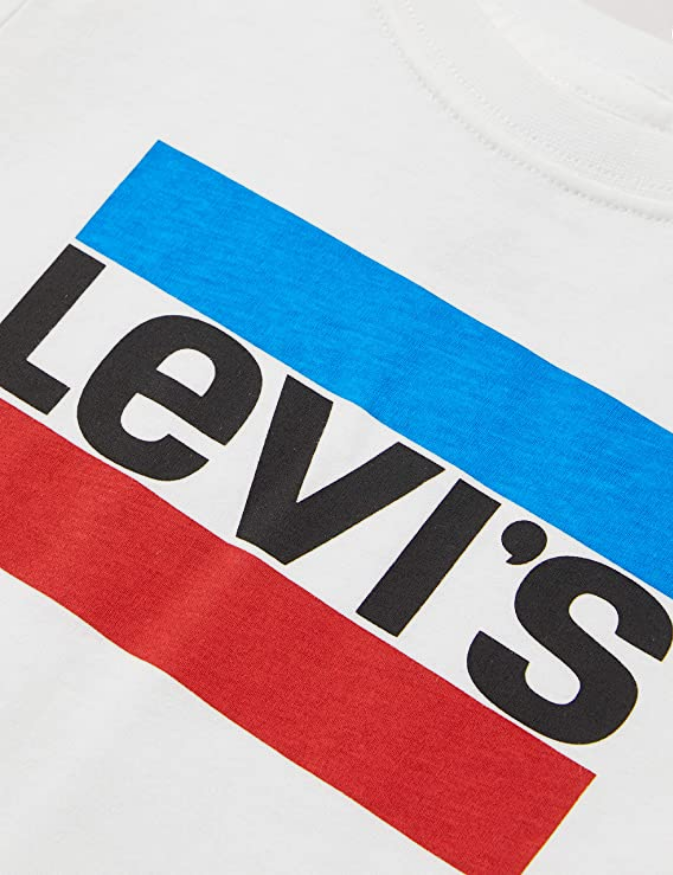 Levi&#39;s Kids T-shirt da ragazzo LVB Sportwear Logo Tee 9E8568 001 white