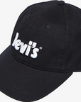 Levi's Kids Cappello con visiera da ragazzo Lan Pposter Logo 9A8502-023 black