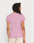 Lee T-shirt da donna con scollo a V Neck Tee L41JENA39 plum