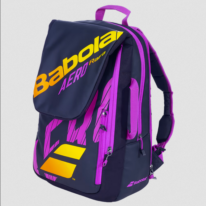 Babolat Zaino Backpack Pure Aero RAFA 191530 124905 nero arancione viola