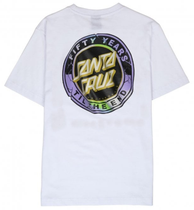 Santa Cruz T-Shirt manica corta 50TH Tte Dot SCA-TEE-8758 white
