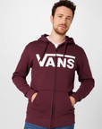 Vans felpa chiusura zip con cappuccio  FZH 5913H07 XS burgundy