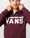 Vans felpa chiusura zip con cappuccio  FZH 5913H07 XS burgundy