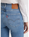 Levi's pantalone jeans da donna Bootcut a vita alta 18759-0116 light indigo worn in-blu