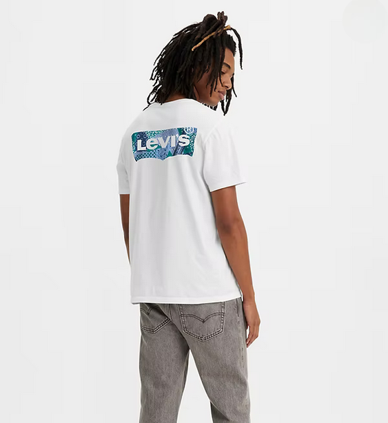 Levi&#39;s T-shirt manica corta con grafica Classic 22491-1195 white