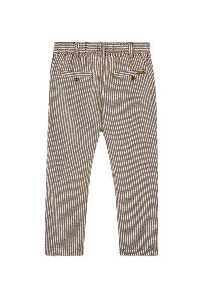 Boboli pantalone in lino da bambino e ragazzo listato 736163-9047 listato
