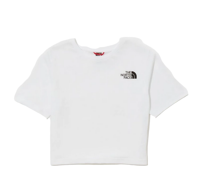 The North Face T-shirt manica corta da ragazza Crop Simple Dome Tee NF0A82ECFN41 bianco