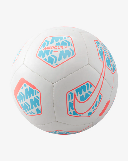 Pallone Da Calcio Nike Mercurial Fade misura 5 DD0002-100 white-hot punch-baltic blue