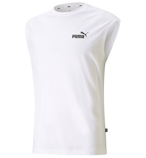 Puma maglietta smanicata da uomo ESS Sleeveless 586738 02 bianco