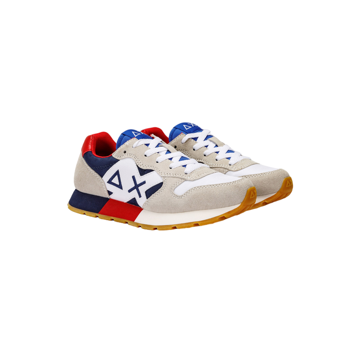 Sun68 sneakers da ragazzo Jaki Tricolors Teen Z33312T 0107 bianco-navy blue