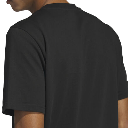 Adidas T-shirt manica corta da uomo con logo 3S HS2519 black