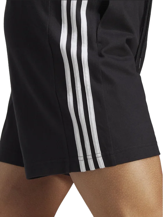 Adidas pantaloncino sportivo da uomo in jersey 7&quot; 3 Strisce IC9378 black