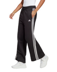 Adidas Pantalone sportivo a zampa da donna 3 strisce in cotone leggero IC8775 black-white