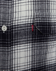 Levi's camicia manica lunga da uomo in Flanella 19573-0171 tyrone black agate-nero