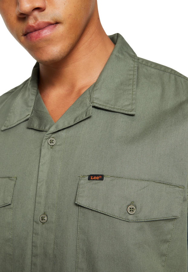 Lee Camicia da uomo manica corta Chetopa Shirt L68POM43 fort green