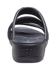 Crocs sandalo da donna Boca Sequin Strappy Wedge W 207645-BLK nero