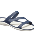 Crocs sandalo basso da donna Swiftwater 203998 462 blu bianco